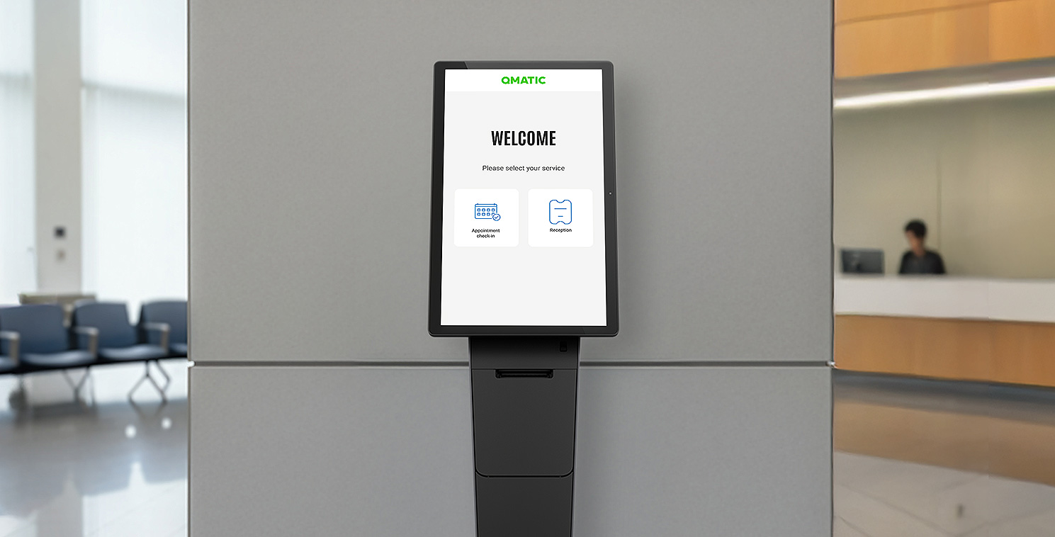 Elo and Qmatic logos side by side, representing their joint government service solution.